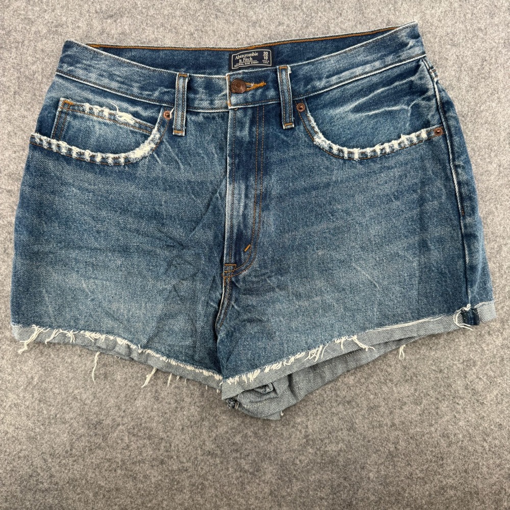 Y2K VTG Abercrombie & Fitch Shorts Womens 10 30 Natural Rise Short Distressed